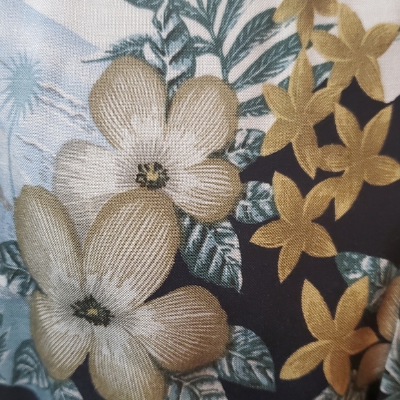 Vtg  Campia Moda Hawaiian Tropical Shirt Sz M Pineapple Sail Boat  Nautical - Picture 3 of 9